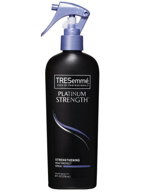 TRESemmé Platinum Strength Strengthening Heat Protectant Spray, $5
" My go-to heat protectant -any day, every day. Makes my hair look shiny and smooth. Works great!"