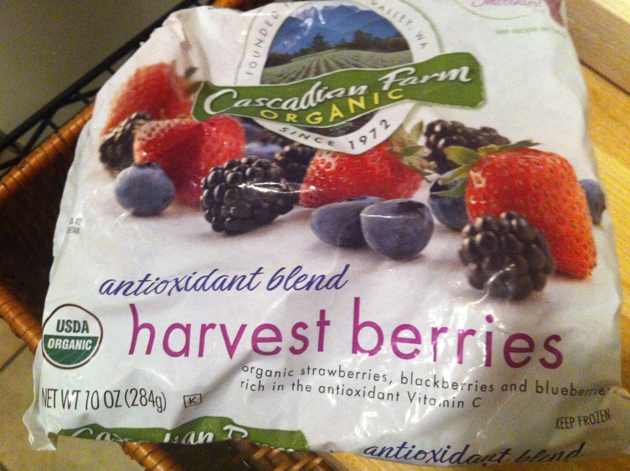 You could buy a bag of mixed berries and select your desired fruit when needed. 