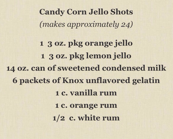 Candy Corn Jello Shots!
