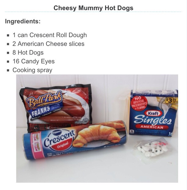 ✨ Cheesy Mummy Hot Dogs✨👌👌