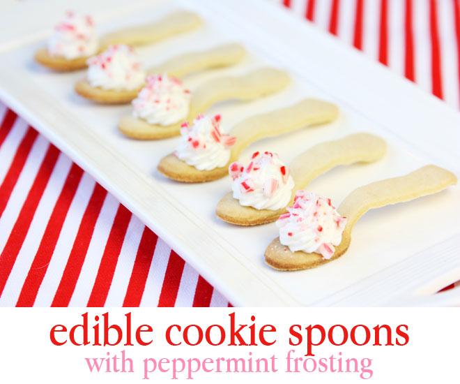 try making these with pie crust or puff pastry then topping with herb cheese. Yum! Serve them up on a tray or cake stand as the perfect little “spoonful of sugar” to end the night! You could also dip the spoons in chocolate and top with golden sprinkles for New Year’s Eve.