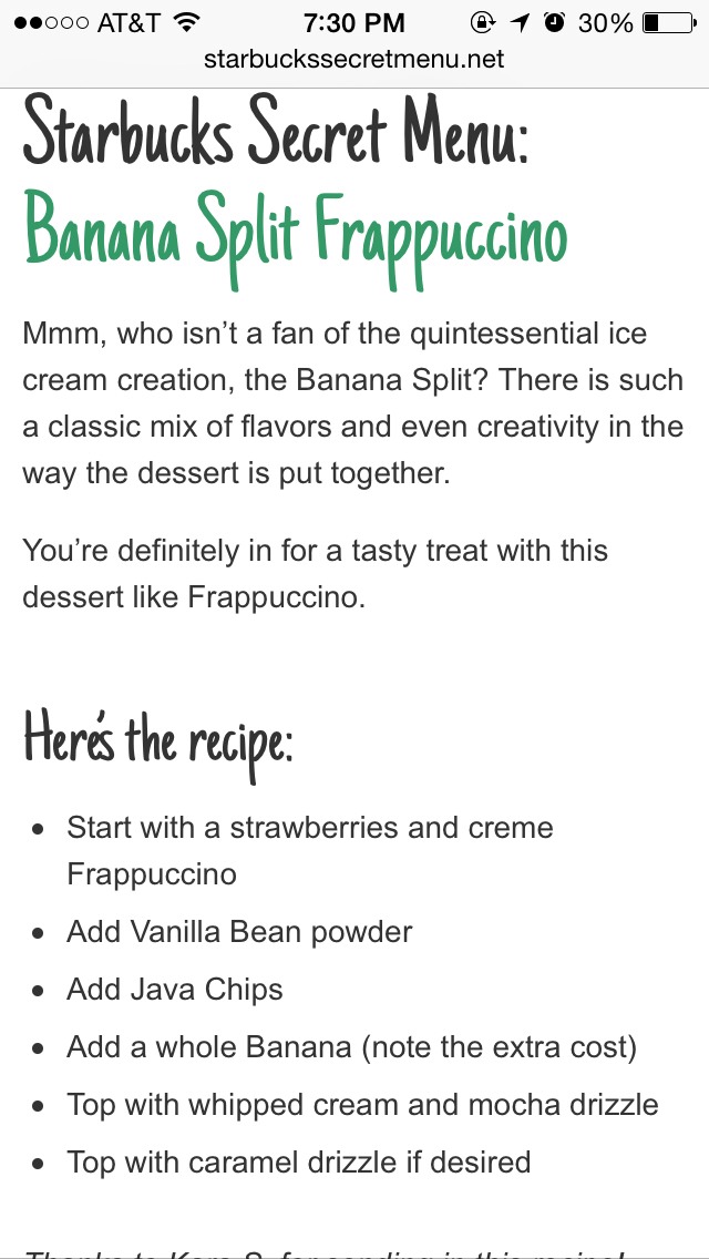 Starbuck Secret Menu Pt. 2