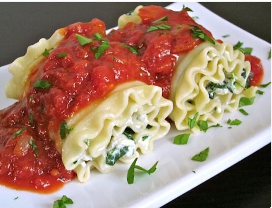 Spinach Lasagna Roll-Ups Recipe 