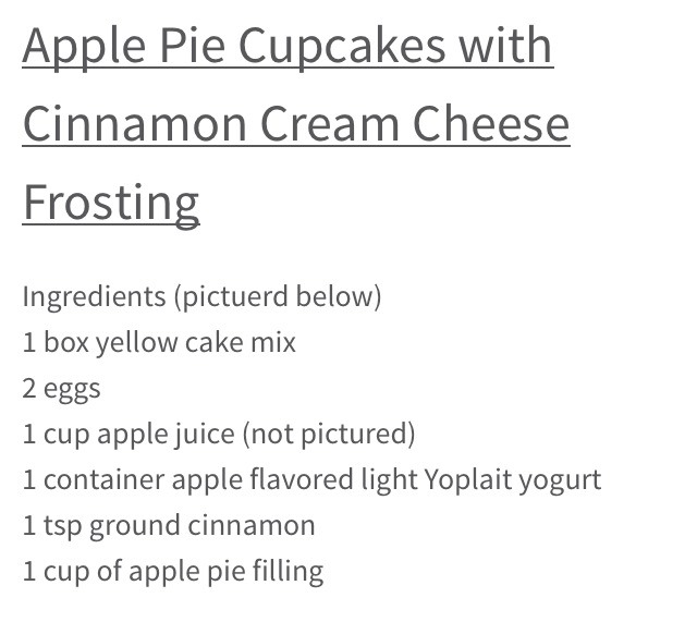 Apple Pie Cupcakes!