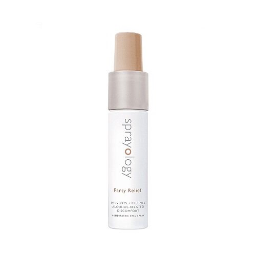 Enter my new bestie! Sprayology Party Relief Spray which relieves:
 👍🏻headache and dehydration
👌🏻 upset stomach/nausea
✊🏻 sluggish feeling
🙌🏻 liver toxicity
It is Perfect for those who want homeopathic relief from the  side effects of alcohol consumption.
