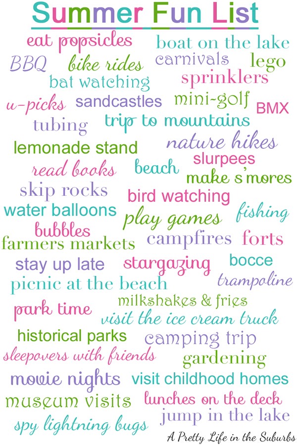 Fun Stuff To Do During Summer!☀️☀️