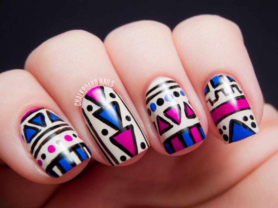 Tribal Nail Art - Tutorials And Design Ideas