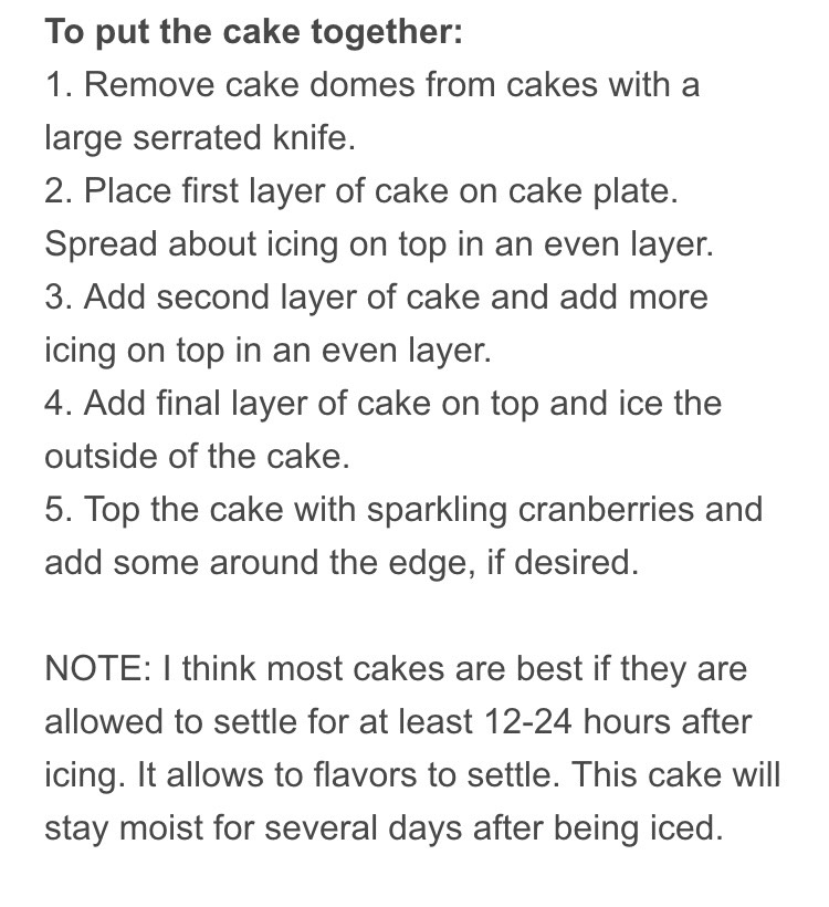 Sparkling Cranberry White Chocolate Cake 
