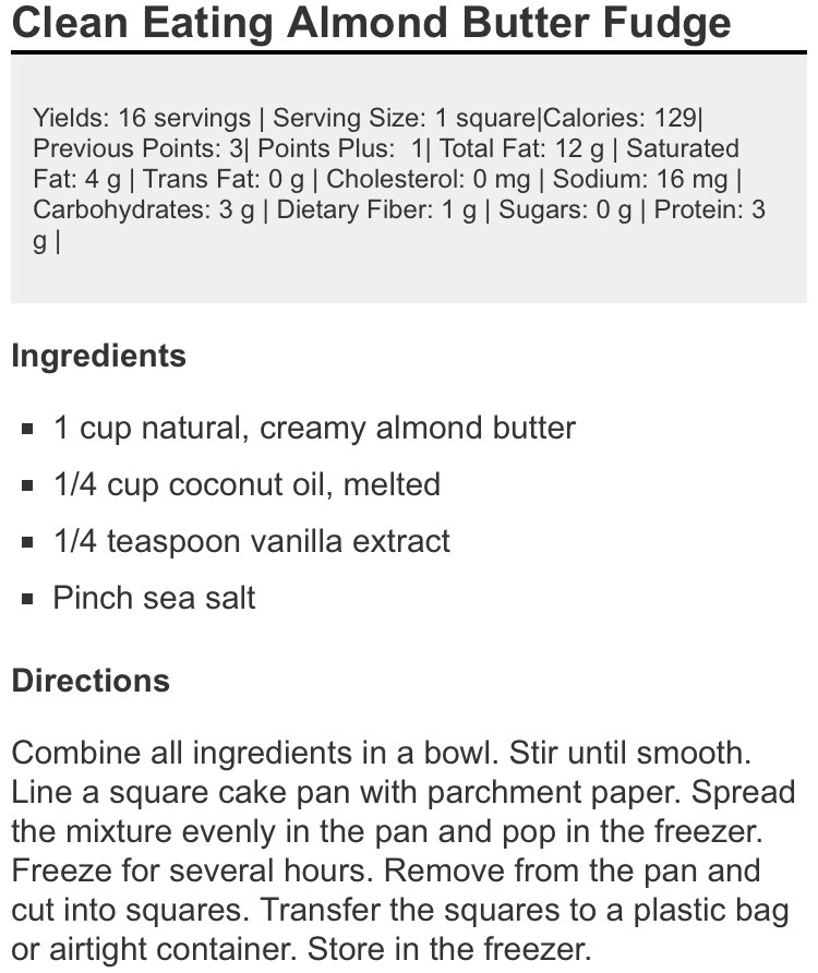 Almond Butter Fudge 