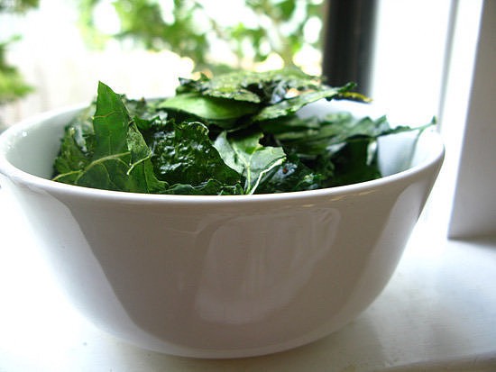 Kale Chips 
Bake up a batch of these crispy chips, made with just kale, olive oil, and salt and pepper.