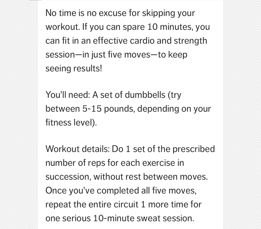 Get Fit Fast: 🔟 Minute Total Body Workout. 😊
