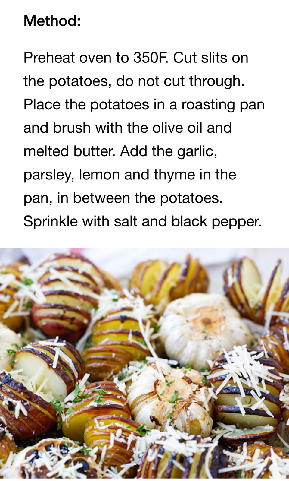 Parmesan Roasted Potatoes. Yum!!π