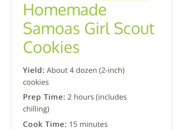 ❤️Homemade Samoas! YUM!!!❤️