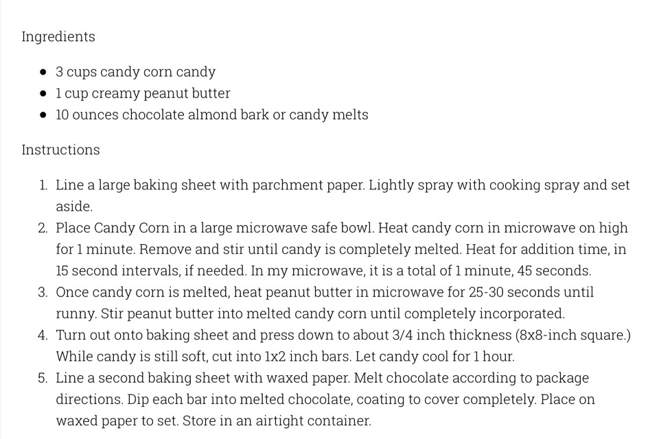 Candy Corn Butterfingers
