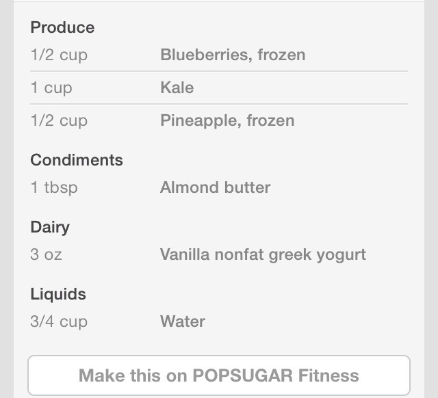 Flat Belly Smoothie.