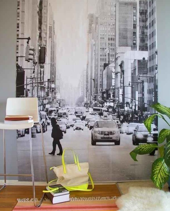 DIY Wall mural
http://www.hgtv.com/handmade/personalized-wall-photo-mural/index.html
