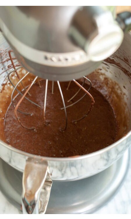 8. Mix until the eggs and Nutella has been thoroughly combined together