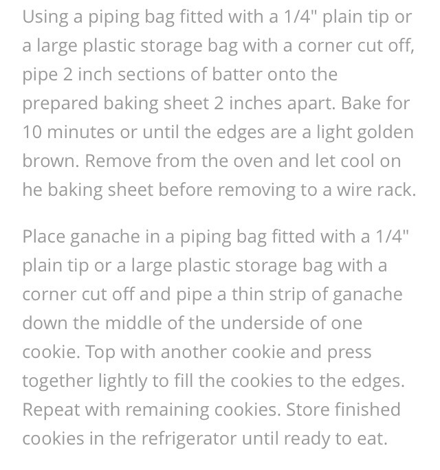 Milano Cookie Recipe