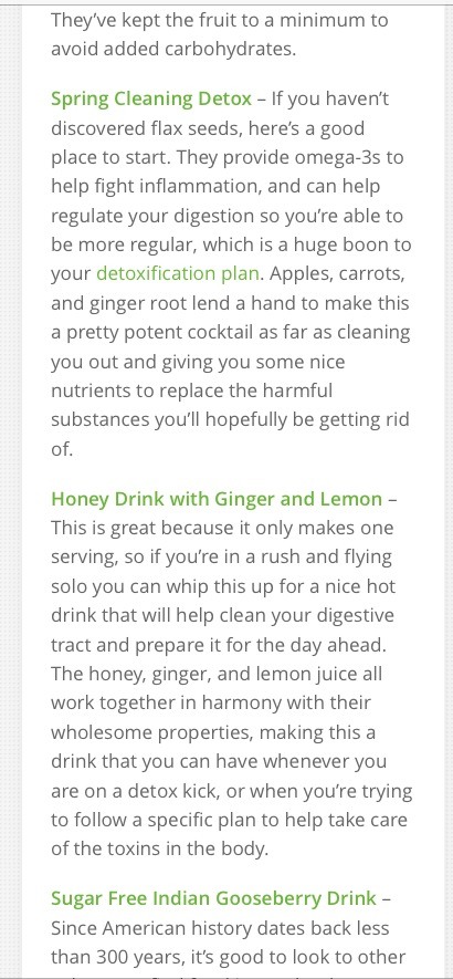 💟32 Detox Drinks And 8 Detox Waters💟