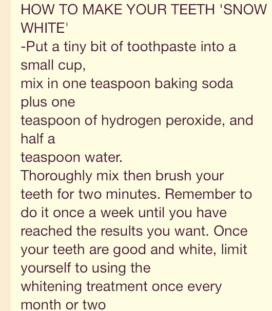 Snow White Teeth