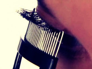After that, comb your lashes so you have no clumps 