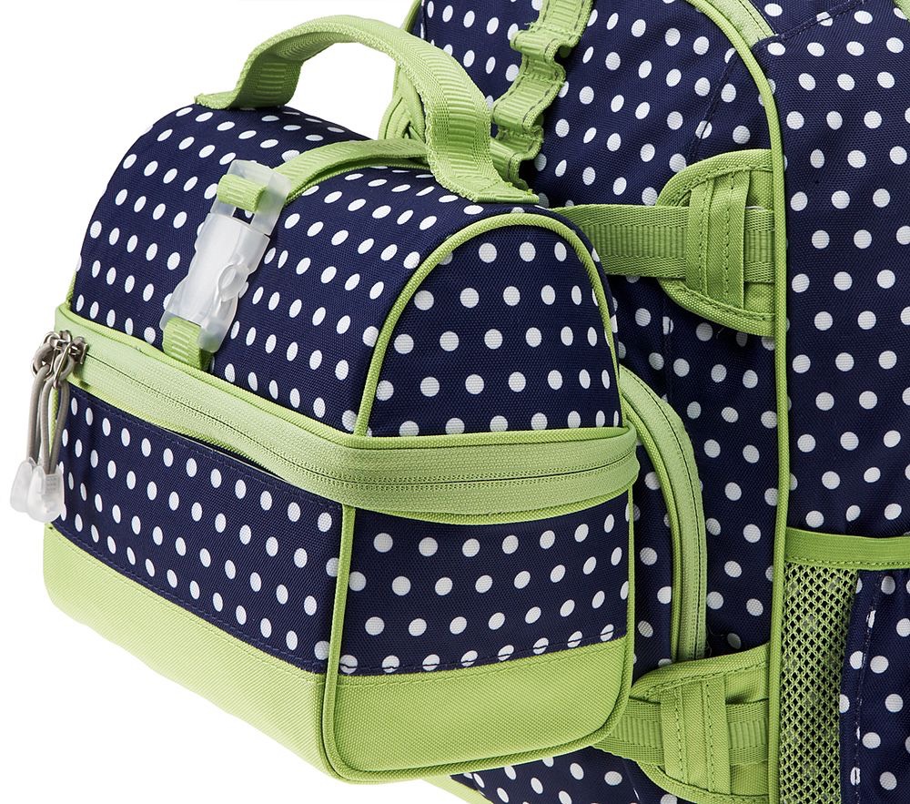 Then I grab my backpack and my lunchbox and head out the door
