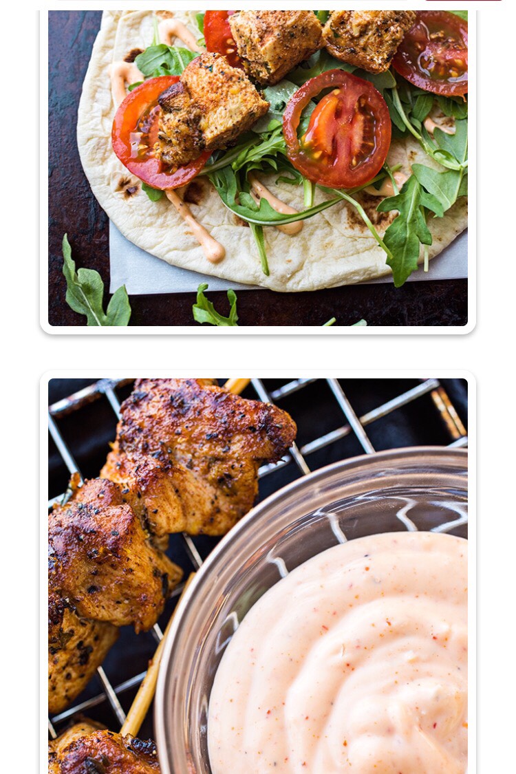 Grill Lemon Chicken With Garlic Sauce