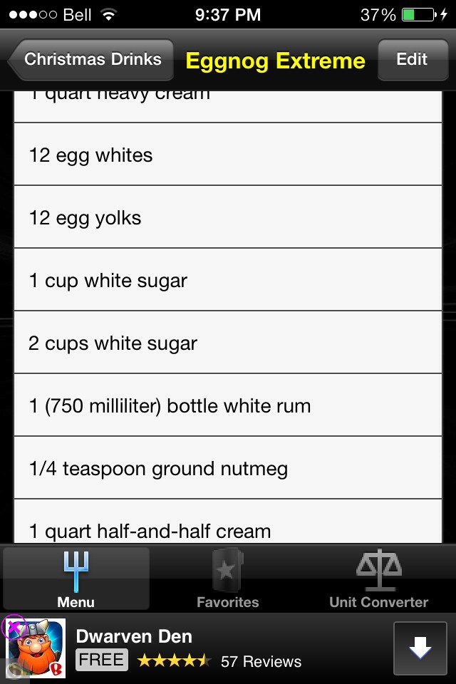 Christmas Eggnog Homemade