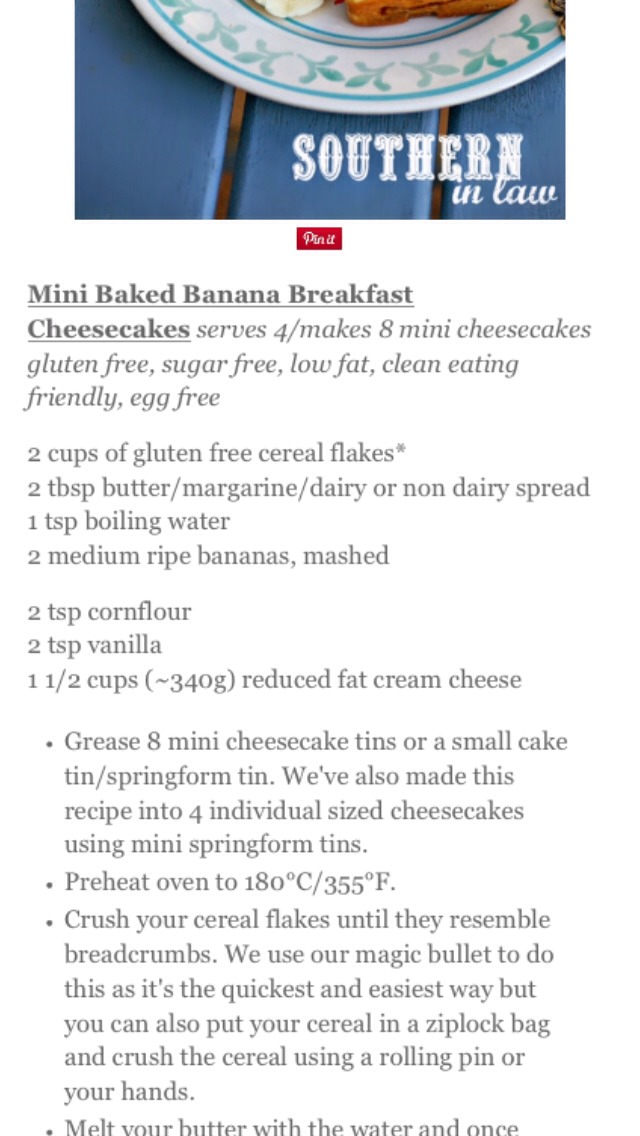 Healthy Baked Banana Cheesecake 