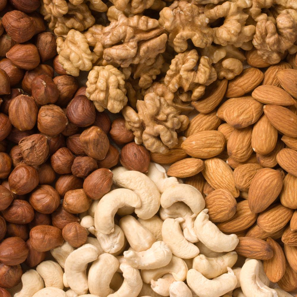 Nuts are full of protein and keep you full throughout the day