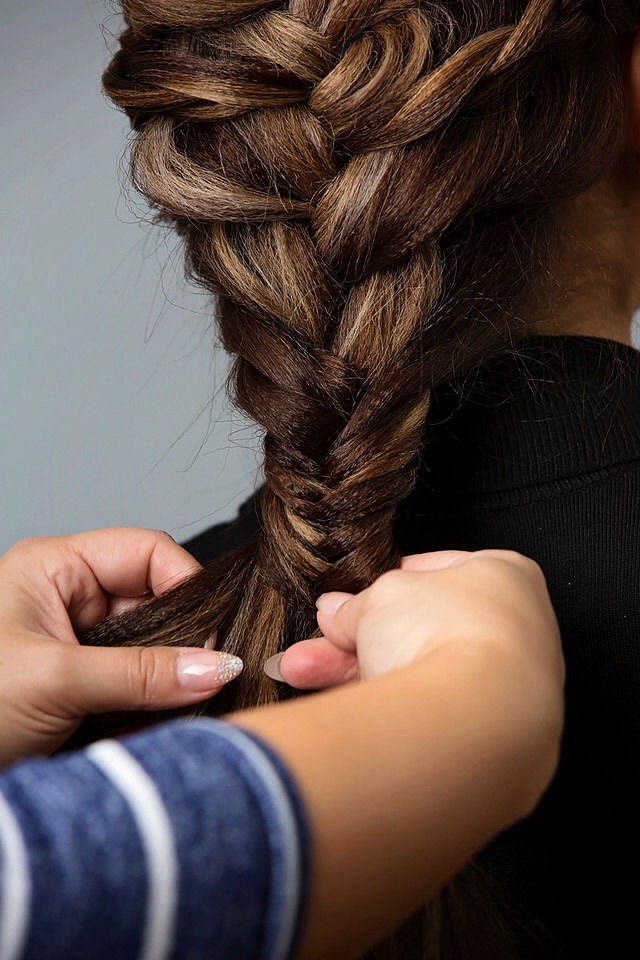 ❤️Day To Night Hairstyle | Mohawk Braid Into Fishtail Bun!❤️