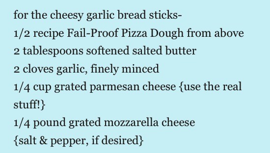Fail-proof Pizza Dough & Cheesy Garlic Bread