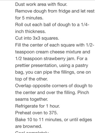 Strawberry Cream Cheese Pastries  