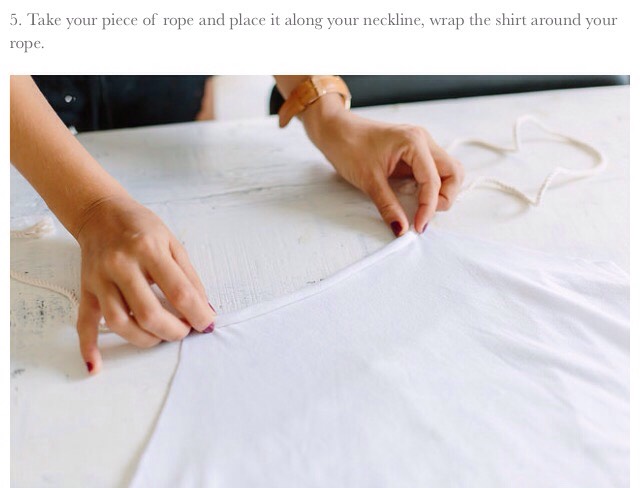 Super-Easy DIY T-Shirt Into Halter Top