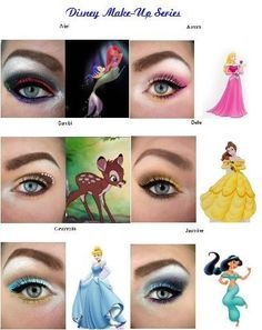 Disney Princess Eye Makeup & Hair Style Tutorial