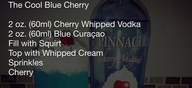 Blue Cherry Cocktail !!!! 