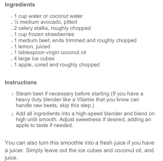 Breakfast Detox Smoothie 