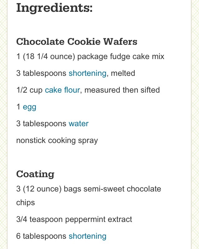 " Top Secret Recipe - Version Of Girl Scouts Thin mints"😋