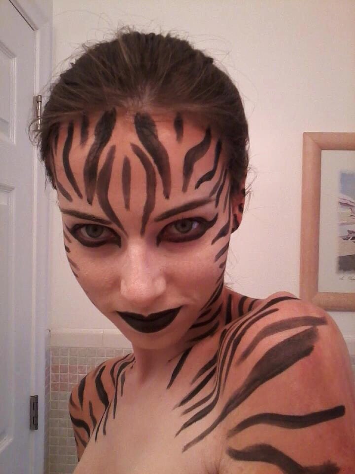 Tigers And Leopards. Face Painting Tutorial For Halloween.