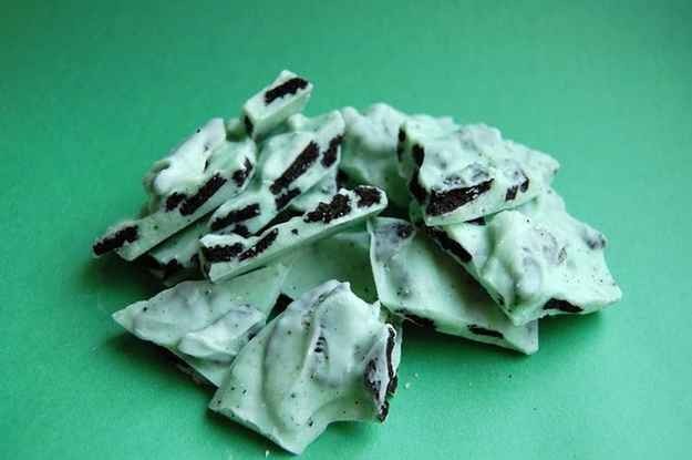 12. Mint Oreo bark