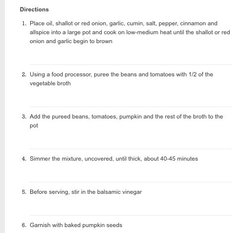 Black Bean Pumpkin Soup 
