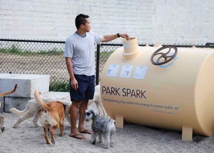 11. Park Spark Project
Help light a lamp post at the park by feeding poo into the Park Spark methane digester. The methane captured by the Park Spark is piped to gas burning lamppost like an ‘eternal flame’. See how it works.