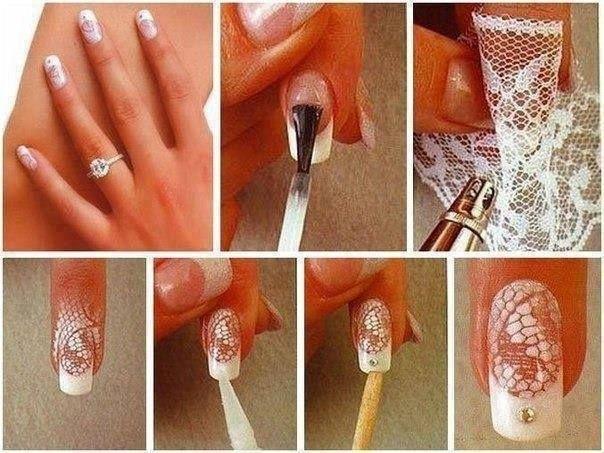 20. Paint over lace or mesh to create an easy design.Personally my fav!