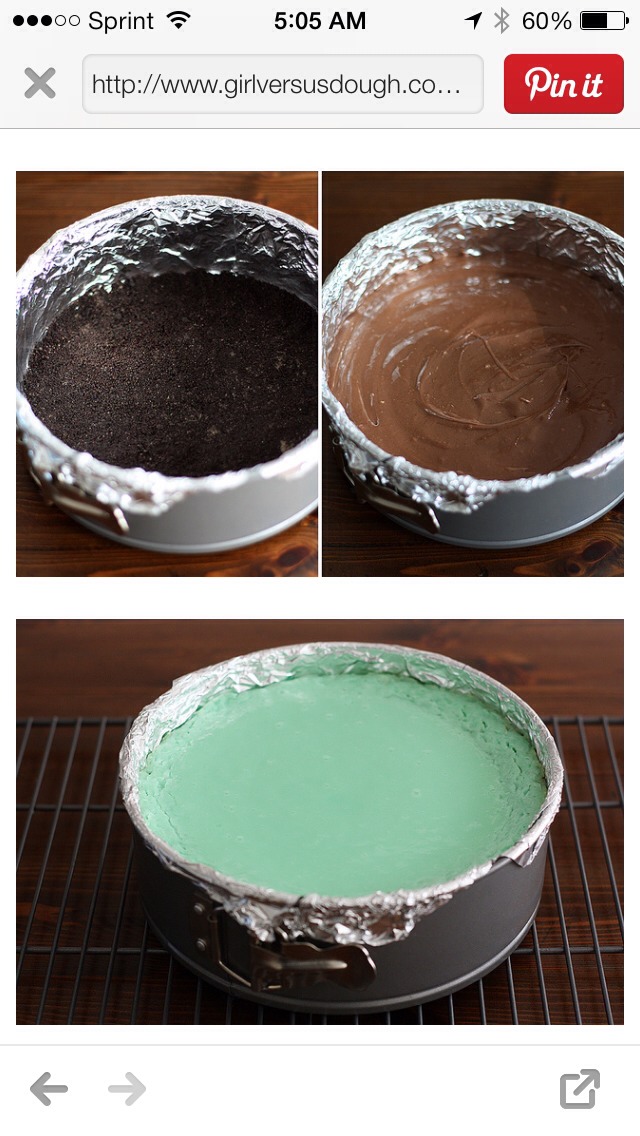 Double Chocolate Mint Cheese Cake