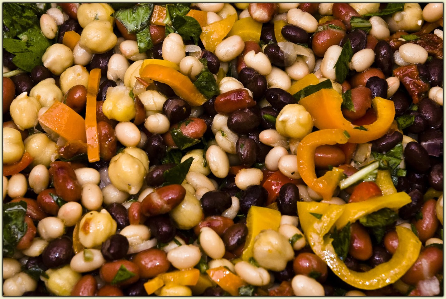 Beans -- Eating a serving of legumes (beans, peas, and lentils) four times a week can lower your risk of heart disease by 22 percent.
-- That same habit may also reduce your risk of breast cancer.
The darker the bean, the more antioxidants it contains.