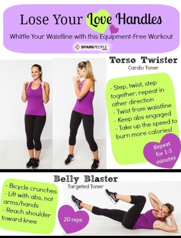 ✨Workouts To Get Rid Of Love Handles✨