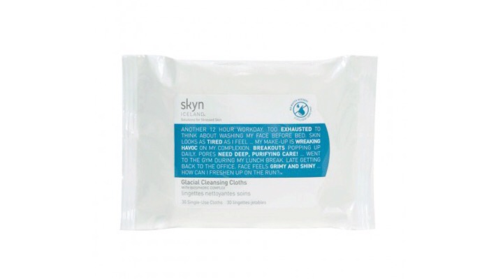 Too lazy to wash your face at night? Keep face wipes by your bed. Skyn Iceland, Josie Maran, Ole Henricksen, and Burt’s Bees all make awesome and easy-to-carry wipes.