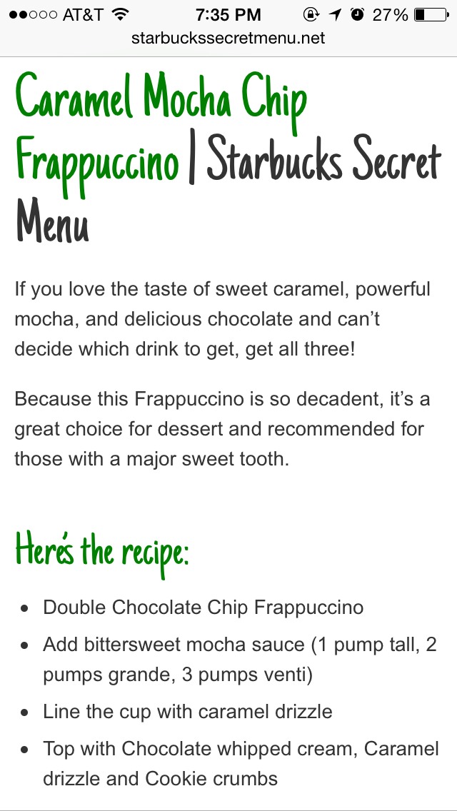Starbuck Secret Menu Pt. 2