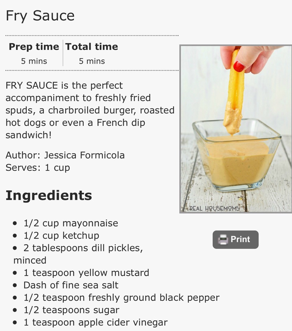 Fry Sauce. The Best Dipping Sauce Ever. 