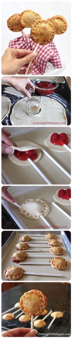 Thanksgiving Cherry Pie Pops!!!